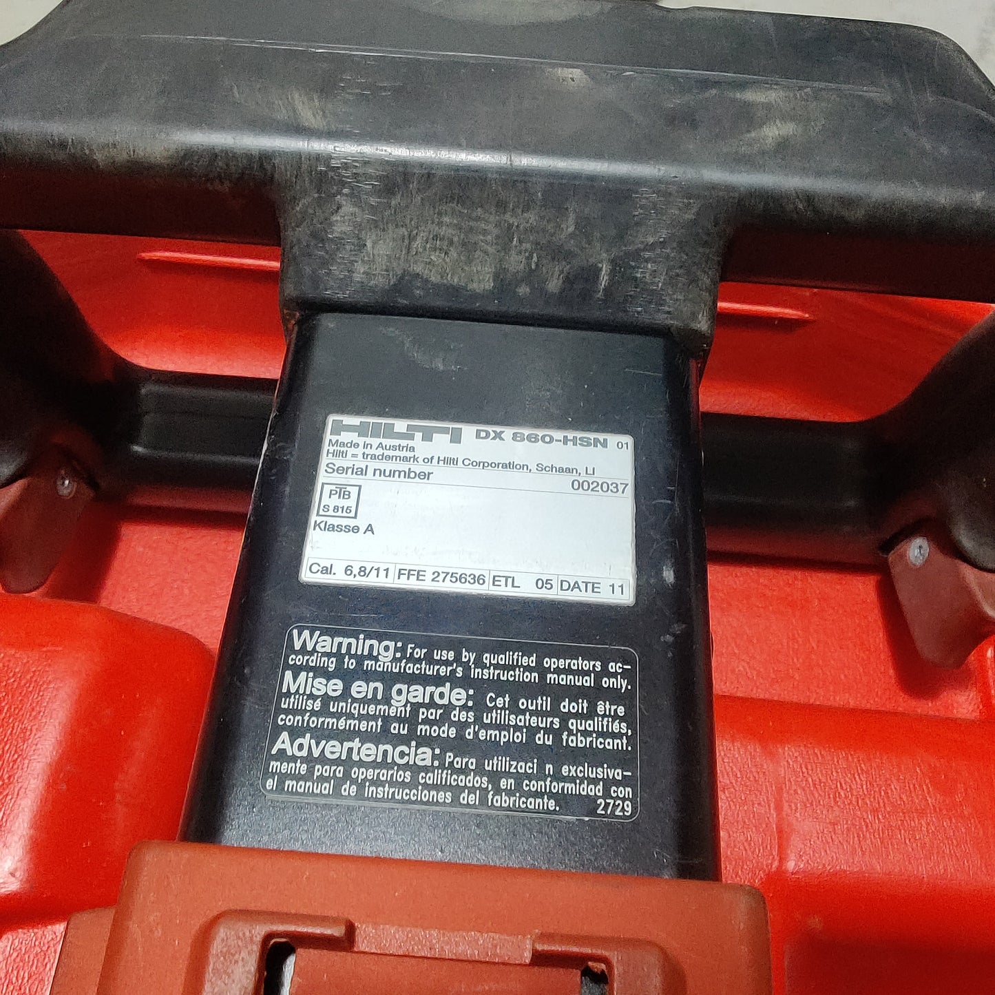 Hilti DX 860 HSN -REBUILT- Powder Actuated Decking Gun Nailer (Ready To Go)
